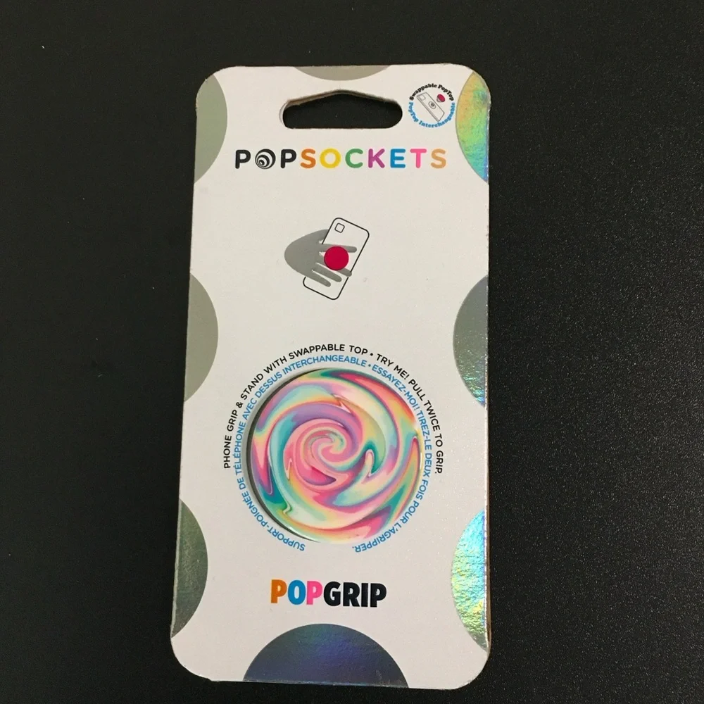 PopSocket Red and Pink Phone Grip Cover